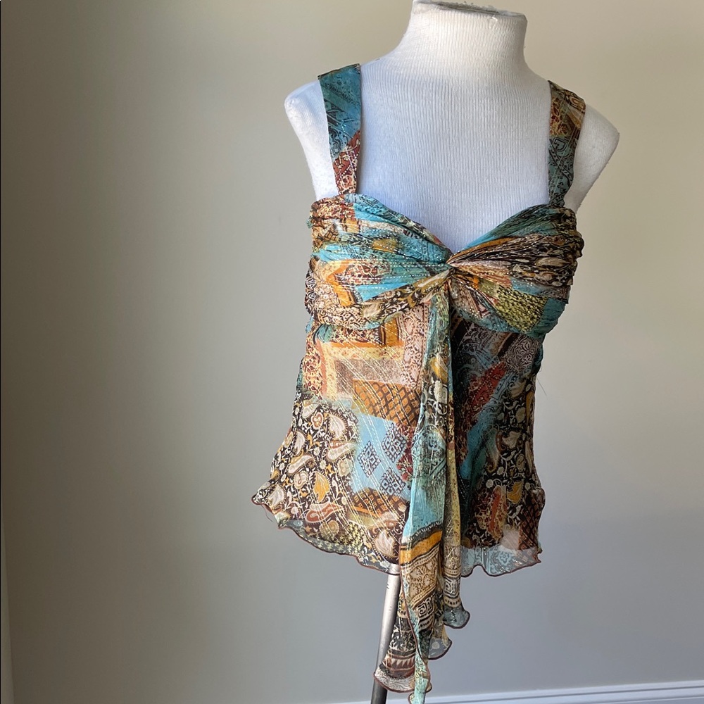 Elegant Patchwork Women's Blouse - image 1